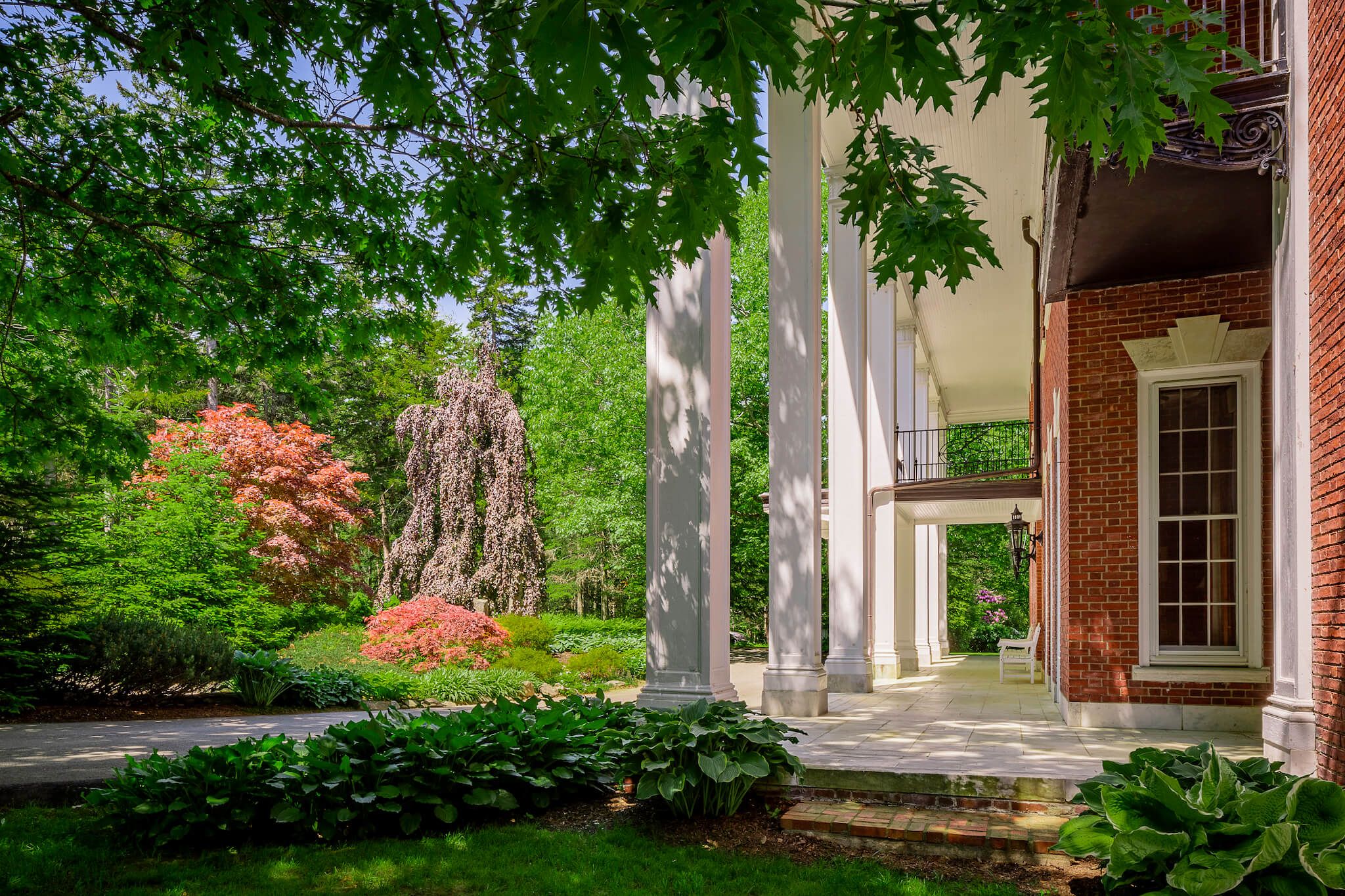 Oak Hall rear porch