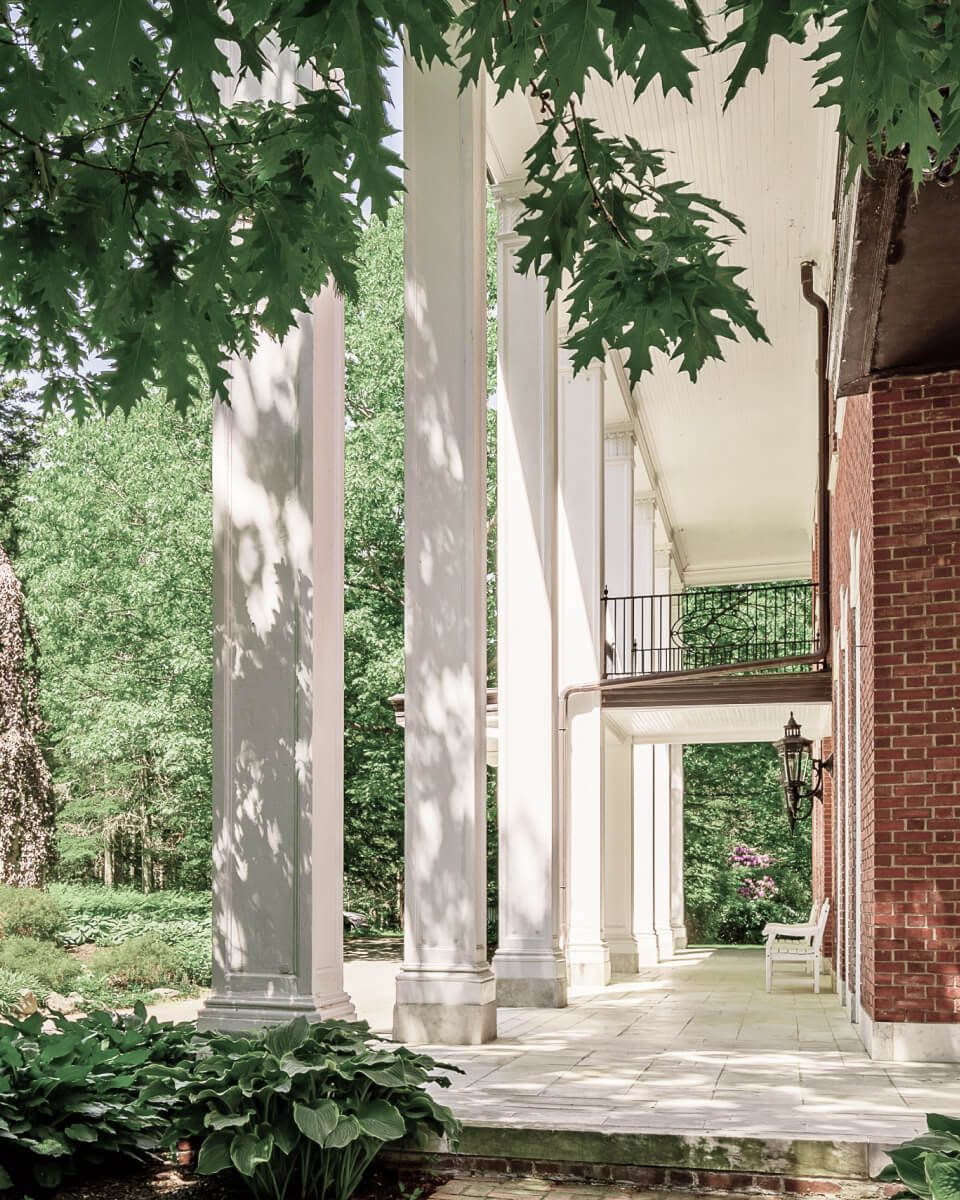 Oak Hall rear porch