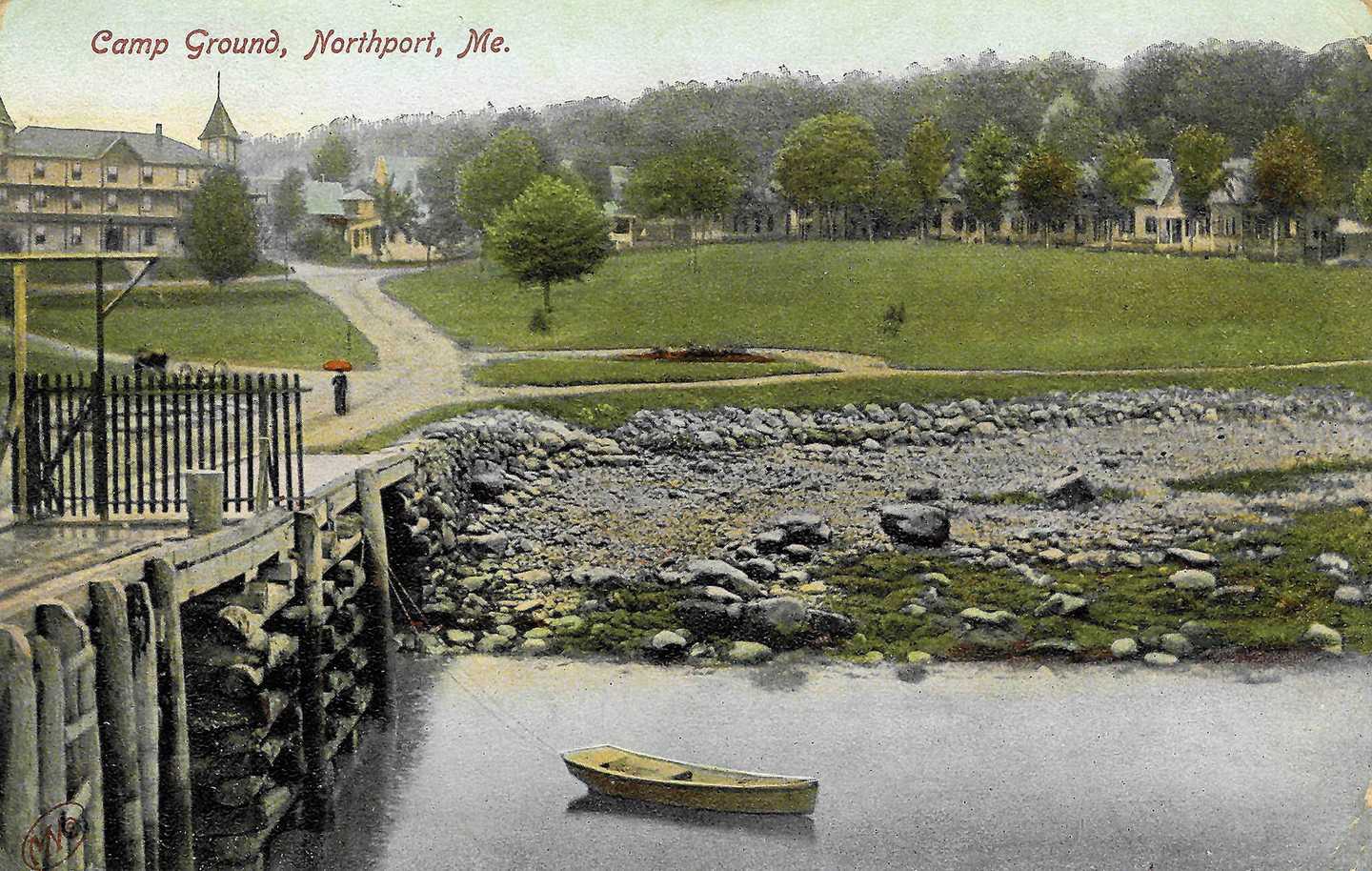 Postcard: Norhtport Camp Ground, Maine